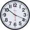 Tempus® TC6236RF Contemporary Commercial Wall Clock with Frame and Quartz Movement, 13", Black