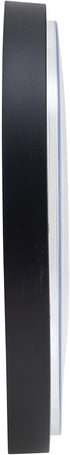 Tempus® TC6236RF Contemporary Commercial Wall Clock with Frame and Quartz Movement, 13", Black
