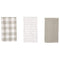 Happy White Dish Towel Set