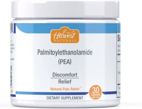 Palmitoylethanolamide (Pea) - Natural Pain Relief Pure Powder - Anti-Inflammatory Supplement 30 Gram - Harvest Naturals