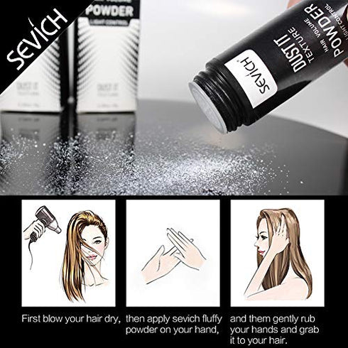 SEVICH Volumizing Hair Powder - Fluffy Mattifying Matte Texturizing Hair Styling Powder,0.28Oz/8g