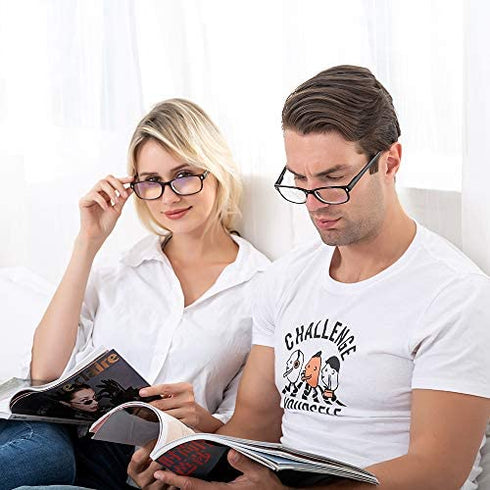 Reading Glasses 2 Pack for Men/Women Blue Light Blocking Computer Readers Glasses
