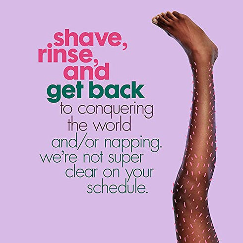 joy Razors for Women, 1 Handle, 4 Razor Blade Refills, Teal, Lubrastrip to Help Avoid Skin Irritation