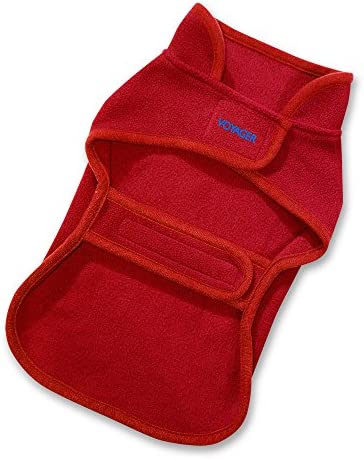 Best Pet Supplies 251-RD-L Voyager Windproof Fleece Pet Jacket, Large, Red