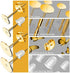 Gold Earring Posts and Backs, 500Pcs Hypoallergenic Earring Studs for Jewelry Making with Butterfly Earring Backs and Rubber Bullet Earring Backs (4mm, 6mm)
