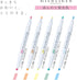 Zebra Mild liner 15 Color Set - Double-Sided Highlighter Pens