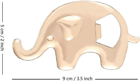 DAJAMAI 12 Pack Bottle Opener Baby Shower Party Favor for Guests Elephant Shaped Bottle Opener Baby Shower Favors Birthday Bridal Shower Souvenirs Wedding Favor Gift (Pink - Elephant, 12)