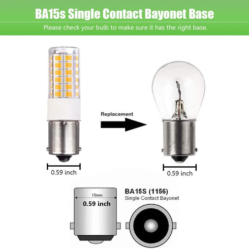 Makergroup BA15s Single Contact Bayonet LED 12V S8 1141 1156 LED Light Bulb 3W 2700K-3000K for Outdoor Landscape Lighting Path Deck Lights RV Lighting Warm Color 6pcs