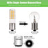 Makergroup BA15s Single Contact Bayonet LED 12V S8 1141 1156 LED Light Bulb 3W 2700K-3000K for Outdoor Landscape Lighting Path Deck Lights RV Lighting Warm Color 6pcs