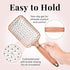 Paddle Brush for Detangling, Blowdrying and Straightening - Professional Large Hair Brush All Hair Types, Rose Gold Hairbrush for Women by Lily England Rose Gold Black