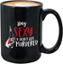 Crime Comedy Coffee Mug 15 oz Black, Funny Sarcastic Weekly Podcast for Women