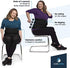 QORE LOGIQ Plus Size Abdominal Binder Post Surgery for larger Men + Women - Postpartum Belly Band - Compression Garment - Hernia Belt For Men + Woman - C Section Belly Binder - Adjustable (Black XL)
