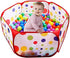EocuSun Kids Ball Pit Large Pop Up Toddler Ball Pits Tent for Toddlers Girls Boys for Indoor Outdoor Baby Playpen w/ Zipper Storage Bag, Balls Not Included (ARed)