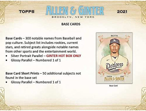 Topps 2021 Allen & Ginter Baseball Value Box