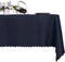 LUSHVIDA Rectangle Table Cloth – Washable Water Resistance Microfiber Tablecloth Decorative Table Cover for Banquet Party Kitchen Dining Room, Navy 60 X 84 Inch