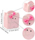 OurWarm 50pcs Cute Elephant Baby Shower Favor Boxes, 3D Large Baby Girl Gift Candy Boxes with Pink Bowtie for Baby Shower Party Supplies Baby Girls Birthday Decorations (Pink)