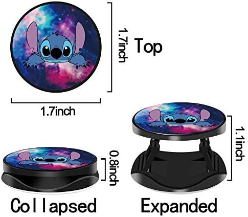 JOSEPH TINDALL ( 2 Pack ) Multifunction Foldable Phone Finger Kickstand Blue Galaxy White Marble Cell Phone Stand Holder and Grip Mount Compatible for Smartphones and Tablet