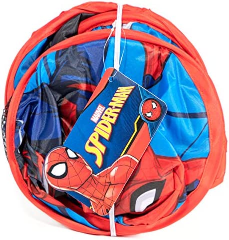 Jay Franco Marvel Spiderman & Miles Pop Up Hamper - Mesh Laundry Basket/Bag with Durable Handles (Official Marvel Product)