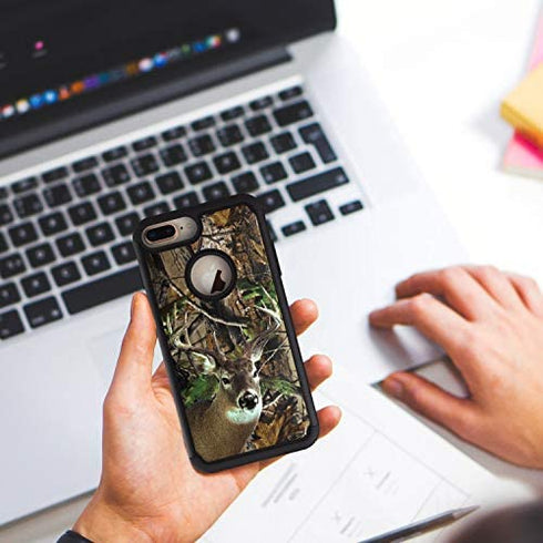 for iPhone 7 Plus Case, iPhone 8 Plus Case,Spsun Dual Layer Hybrid Hard Protector Cover Anti-Drop TPU Bumper for Apple iPhone 7 Plus (2016)/iPhone 8 Plus (2017),Deer Hunting Camo