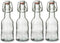 Nakpunar 4 pcs Swing Top Glass Bottles, 8.5 Ounce - Set of 4