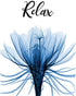 VOUORON Blue Elegant Tulip Relax Soak Unwind Breathe Bathroom Wall Decor Bathroom Wall Art Prints Set of 4 (8”X10” Canvas Picture) Bathroom Spa Woman Girl Bedroom Art Painting Home Decor Unframed
