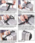 Luggage Straps,Two Add a Bag Suitcase Strap Belt,Adjustable Travel Attachment Accessories for Connect Your Three Luggage Together - 2 Pack(Black)