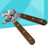 BESTONZON Manual Side Cut Bottle Opener Stainless Steel Wood Handle Can Opener Kitchen Tools Bar Party (Redwood)