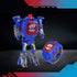 Creative Robot Transformer Kids Watch,Big Face Boys Digital Wrist Watches for 2-14 Year Old,Blue