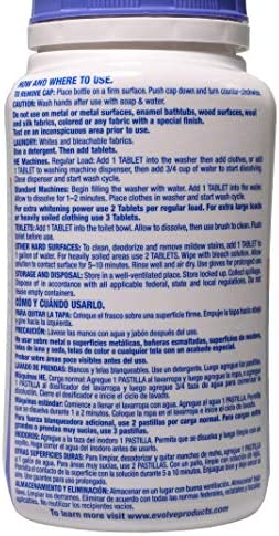 Evolve Concentrated Bleach Tablets, 1- 32ct (Summer Lavender)