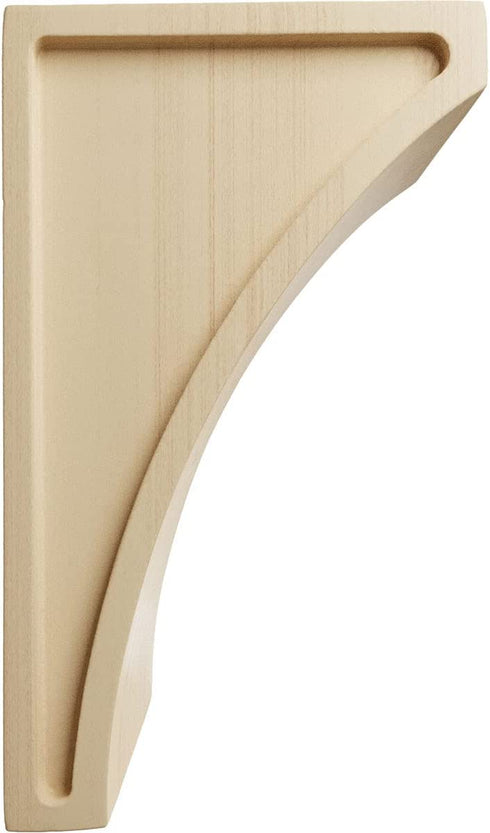 Ekena Millwork CORW03X03X06LWRW Small Lawson Wood Corbels, 3"W x 3 1/2"D x 6"H, Rubberwood