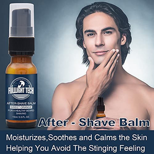 Shaving Kit for Men w/Shaving Soap,2 PACK Shaving Cream,Pre-Shave Oil,After Shave Balm Gel,Mens Christmas Stocking Stuffers Gift for Men Husband Dad Him Unique Birthday Gifts Boyfriend