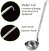 La Cuisine 18/10 Stainless Steel Soup Ladle Skimmer Spoon €“ 2 Pack includes 1 pc Soup Sauce Ladles and 1 pc Slotted Spoon Skimmer with hook handle. Mirror Finish