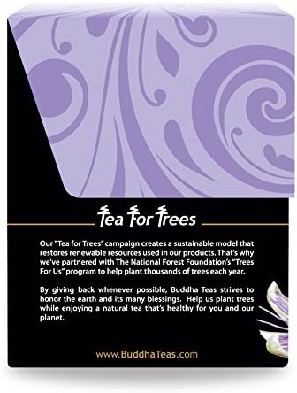 Buddha Teas Organic Passion Flower Tea - OU Kosher, USDA Organic, CCOF Organic, 18 Bleach-Free Tea Bag