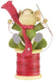 Enesco Tails with Heart Christmas Spools of Fun Mouse Figurine, 2.48 Inch, Multicolor