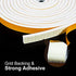 fowong White Door Weather Stripping 26 Feet, 1/2 Inch Wide X 1/4 Inch Thick, High Density Foam Tape Roll Neoprene Rubber Adhesive Weatherstrip Door Seal, Window Insulation, 2 Rolls X 13 Ft Each