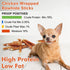 MON2SUN Dog Rawhide Twist Chicken Hide Sticks 5 Inch 25 Count for Puppy and Small Dogs