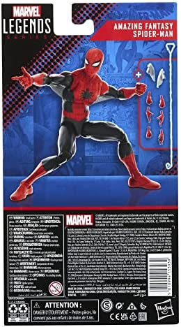 Spider-Man Marvel Legends Series 60th Anniversary Amazing Fantasy 6-inch Classic Comics Action Figures, 9 Accessories