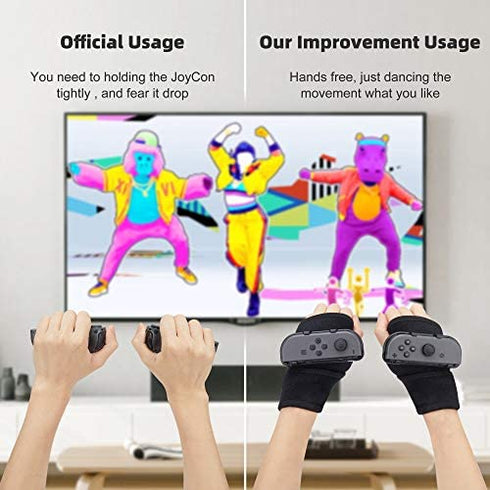 2023 Switch Just Dance Strap,LeyuSmart Xmas Gift Just Dance Wristband Strap for Nintendo Switch Just Dance 2022 2021 2020 2019, Boxing Design (Free The Hands,Dance Freely with Rhythm), Pack of Joycon Gray