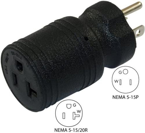 Conntek 30129 15A to 15/20A Plug Adapter
