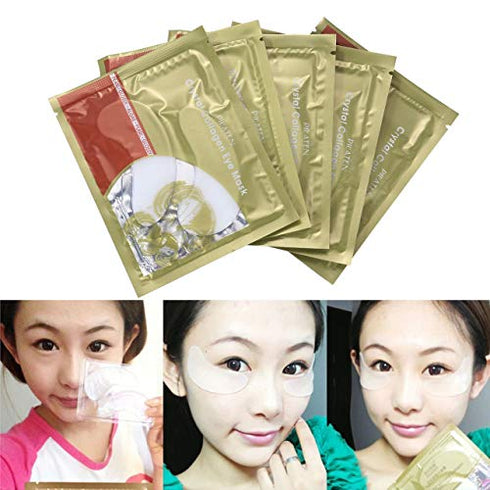 CCbeauty 10-Pack Collagen Crystal Lip Mask Eye Mask Nose Blackhead Mask Care Gel MIX Package