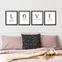 LOVE Wall Decor - Scripture Wall Art and Bible Verses Wall Decor - Christian Wall Decor (Black and White Wall Art: 1 Corinthians 13 Wall Art, Romans 12 10) (8x10 Faith Hope Love Wall Decor)