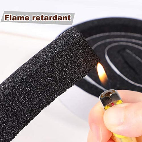 Yotache Open Cell Foam Air Conditioner Weather-Strip Seal Tape 2 X 1 Inch, Thick Adhesive with High Resilience Foam Cushion Strip, 6.5 Feet Long