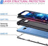 Miqala for Galaxy S8 Case,Shiny in The Dark Three Layer Heavy Duty Shockproof Hard Plastic Bumper +Soft Silicone Rubber Protective Case for Samsung Galaxy S8,Blue Sky