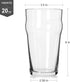 Pint Glasses,20oz British Beer Glass,Classics Craft Beer Glasses,Premium Beer Glasses Tumbler Set of 4, Pub Beer Glasses,Unique Design Beer Glasses Easy Stacking in The Cupboard