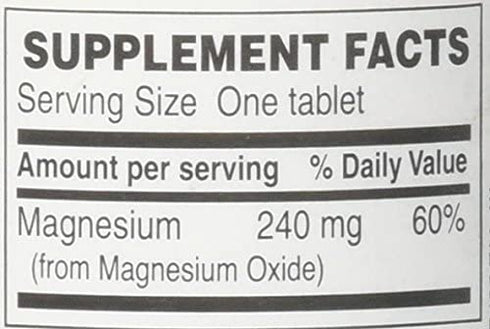 PlusPharma Magnesium Oxide 400mg, 120 Tablets Essential Mineral