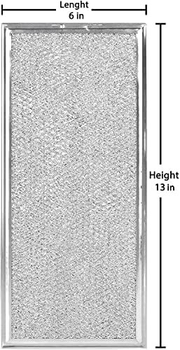 Microwave Grease Filter Compatible with Whirlpool and GE Microwaves 2 Pack Approx 13" x 6"