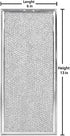 Microwave Grease Filter Compatible with Whirlpool and GE Microwaves 2 Pack Approx 13" x 6"