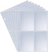 HillGone 320 Pockets Trading Card Sleeves, 4 Pockets Card Storage Album Pages Photocard Sleeves