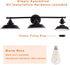 LMSOD 3 Lights Bathroom Vanity Light, Black Vintage Industrial Wall Sconce Lighting Fixture Fashion Simplicity Metal Based Black