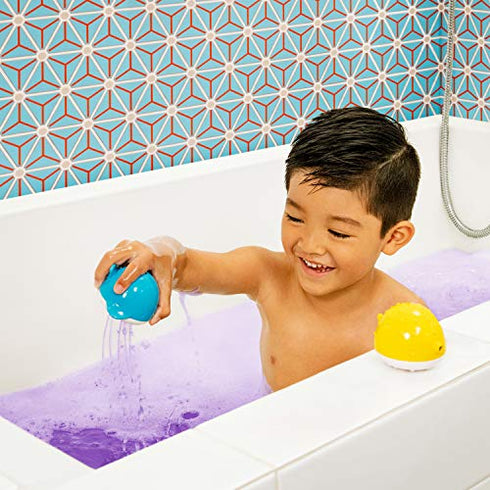 Munchkin Color Buddies Moisturizing Bath Water Color Tablets & 2 Toy Dispensers, 20 Tablets
